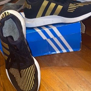 Black & Gold Adidas